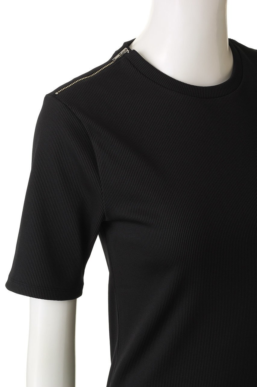 【リムアーク/RIM.ARK】のHalf design zip tops/トップス 人気、トレンドファッション・服の通販 founy(ファニー) ファッション Fashion レディースファッション Fashion for Women トップス・カットソー Cut & Sew Tops シャツ・ブラウス・オフィスカジュアル Elegant Blouses & Button-Ups ロングTシャツ・Tシャツ Longline T-Shirts & Tees カットソー・ベーシックTシャツ Cut-and-Sewn Tops / Stretch Tees & Basics なめらか Smooth, Silky Texture コンパクト Compact, Small Size ショート Short, Short Length スリーブ Sleeve, Long Sleeve / Short Sleeve ベーシック Basic, Essential メタル Metal, Metal Parts エレガント 上品 Elegant other-5|ID: prp329100003399507 ipo3291000000032890437