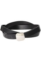 【リムアーク/RIM.ARK】のSimply leather belt/ベルト シルバー|ID:prp329100003399511