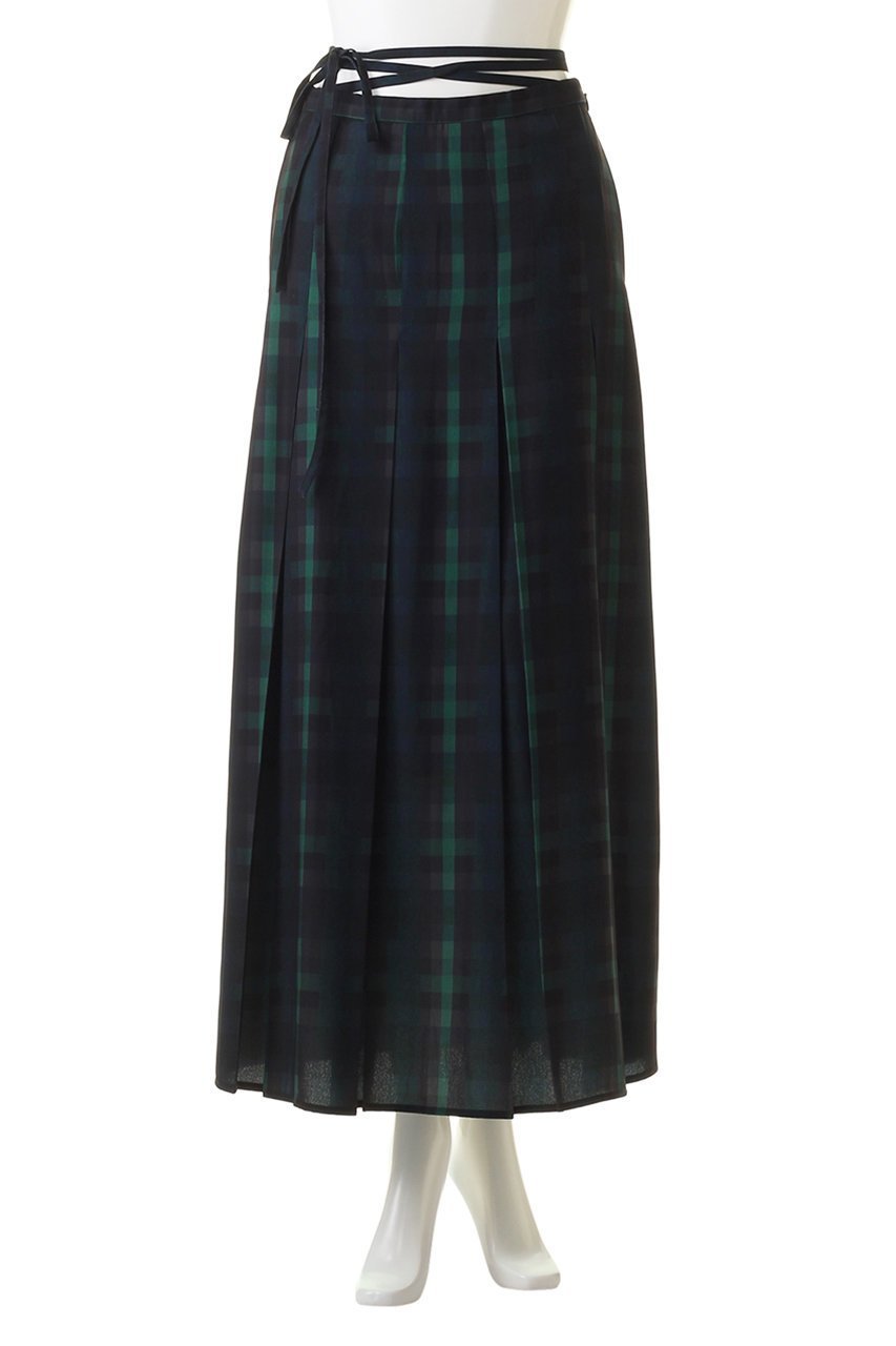 【リムアーク/RIM.ARK】のGeometric grid SK/スカート 人気、トレンドファッション・服の通販 founy(ファニー) 　ファッション　Fashion　レディースファッション　Fashion for Women　スカート　Skirts　ロングスカート　Long Skirts / Maxi & Midi Skirts　スタイリッシュ　Stylish, Fashionable　セットアップ　Set-Up, Coordinated Outfit　チェック　Check, Plaid, Tartan　フェミニン　Feminine, Girly　プリント　Print, Printed Pattern　プリーツ　Pleats, Pleated　ボックス　Boxy, Box Shape　ロング　Long, Long-Length　other-2|ID: prp329100003399515 ipo3291000000035693952