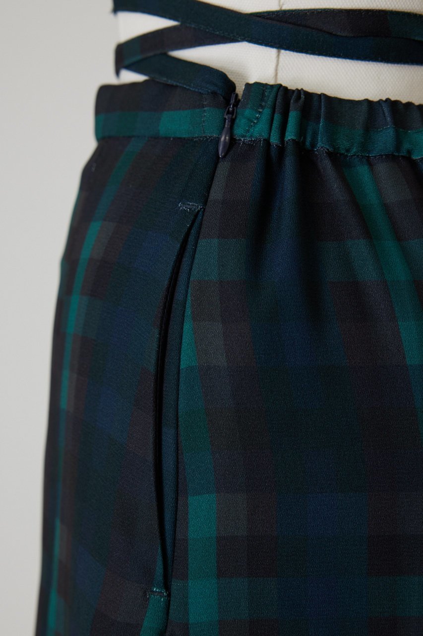 【リムアーク/RIM.ARK】のGeometric grid SK/スカート 人気、トレンドファッション・服の通販 founy(ファニー) 　ファッション　Fashion　レディースファッション　Fashion for Women　スカート　Skirts　ロングスカート　Long Skirts / Maxi & Midi Skirts　スタイリッシュ　Stylish, Fashionable　セットアップ　Set-Up, Coordinated Outfit　チェック　Check, Plaid, Tartan　フェミニン　Feminine, Girly　プリント　Print, Printed Pattern　プリーツ　Pleats, Pleated　ボックス　Boxy, Box Shape　ロング　Long, Long-Length　other-7|ID: prp329100003399515 ipo3291000000035693957