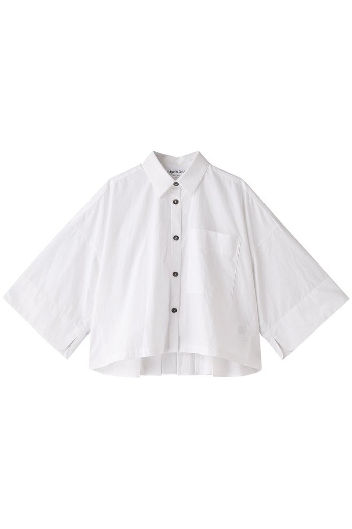 【ナゴンスタンス/nagonstans】のWashedタイプライタークロップド 3/4 SH/シャツ インテリア・キッズ・メンズ・レディースファッション・服の通販 founy(ファニー) https://founy.com/ ファッション Fashion レディースファッション Fashion for Women トップス・カットソー Cut & Sew Tops シャツ・ブラウス・オフィスカジュアル Elegant Blouses & Button-Ups クロップド Cropped, Short Length スリーブ Sleeve, Long Sleeve / Short Sleeve タイプライター Typewriter Fabric, Crisp Cotton バランス Balance, Style Balance ボックス Boxy, Box Shape ロング Long, Long-Length ワイド Wide, Wide Fit |ID: prp329100003399536 ipo3291000000036402658