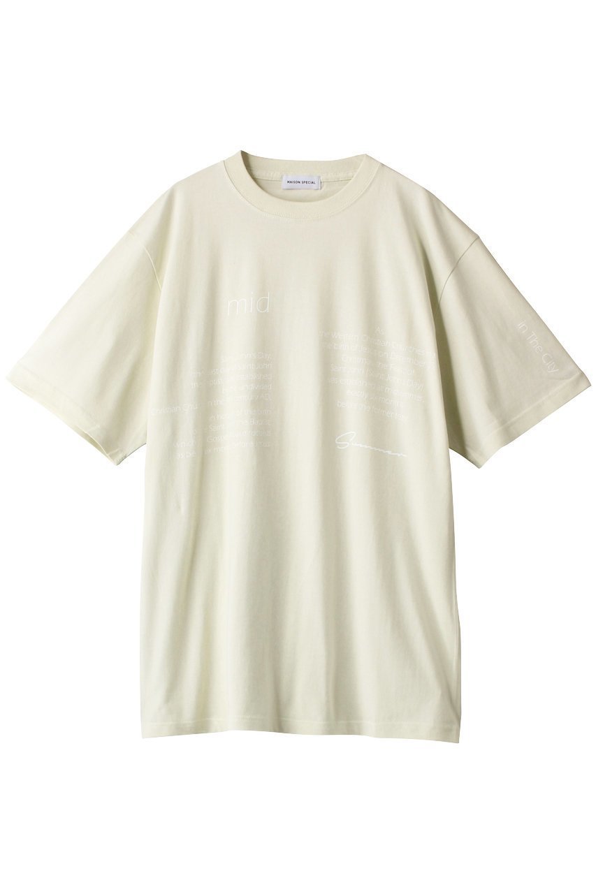 【メゾンスペシャル/MAISON SPECIAL】のMID SUMMERビッグTシャツ 人気、トレンドファッション・服の通販 founy(ファニー) 　ファッション　Fashion　レディースファッション　WOMEN　トップス・カットソー　Tops/Tshirt　シャツ/ブラウス　Shirts/Blouses　ロング / Tシャツ　T-Shirts　カットソー　Cut and Sewn　ショート　Short　スリーブ　Sleeve　ビッグ　Big　夏　Summer　 other-1|ID: prp329100003399564 ipo3291000000027053702