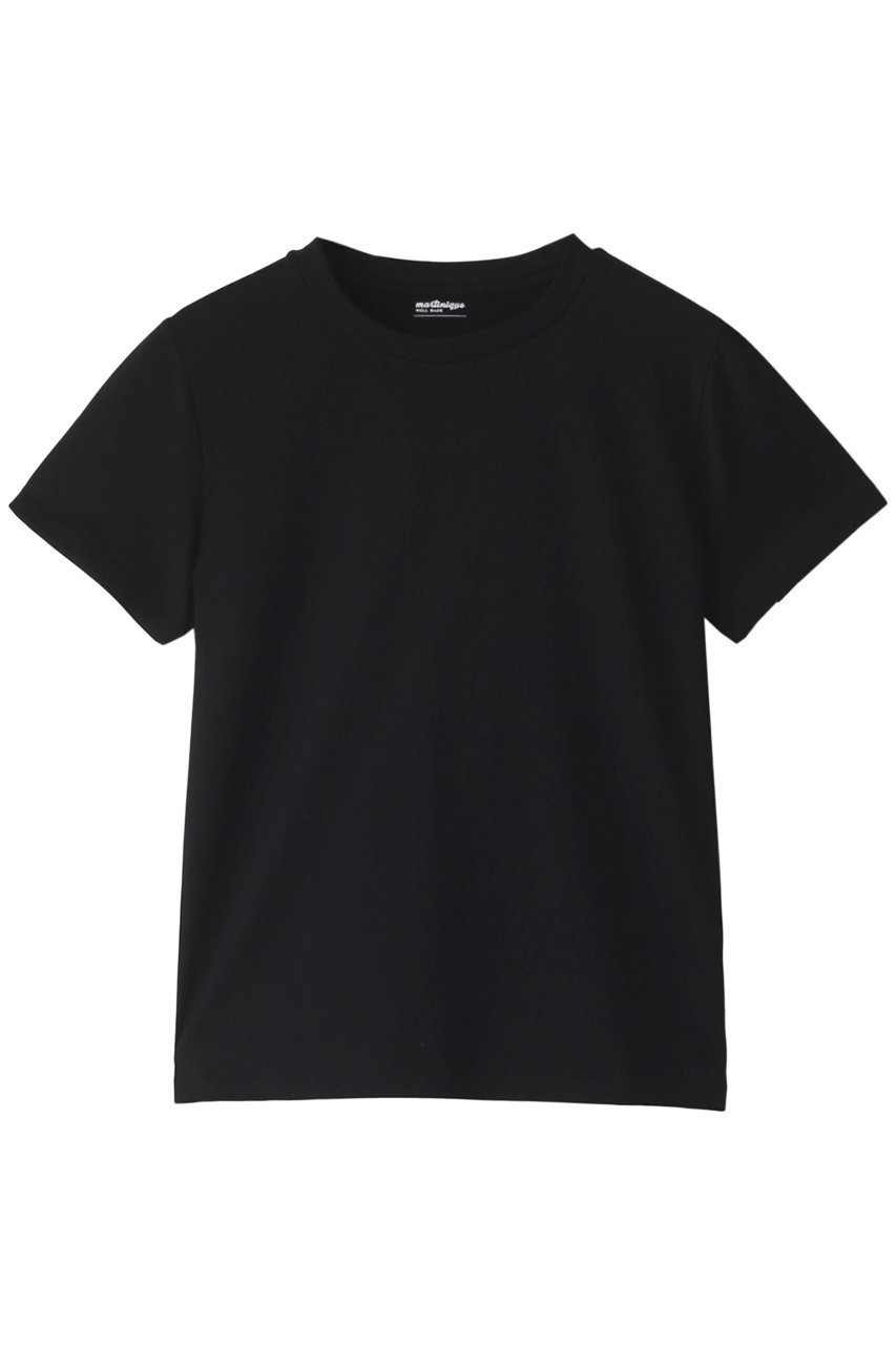 【マルティニーク/martinique】のEssential Tee インテリア・キッズ・メンズ・レディースファッション・服の通販 founy(ファニー) 　ファッション　Fashion　レディースファッション　Fashion for Women　トップス・カットソー　Cut & Sew Tops　シャツ・ブラウス・オフィスカジュアル　Elegant Blouses & Button-Ups　ロングTシャツ・Tシャツ　Longline T-Shirts & Tees　カットソー・ベーシックTシャツ　Cut-and-Sewn Tops / Stretch Tees & Basics　ショート　Short, Short Length　シンプル　Simple, Minimal　スリーブ　Sleeve, Long Sleeve / Short Sleeve　ベーシック　Basic, Essential　半袖　Short Sleeve, Half Sleeve　無地　Plain, Solid Color　ブラック|ID: prp329100003402273 ipo3291000000032835555