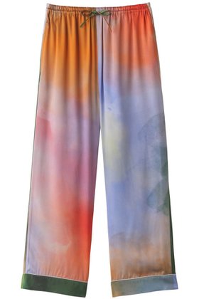 【フートーキョー/Foo Tokyo / GOODS】の【ボトムス】ウォータカラー シルクパジャマ 人気、トレンドファッション・服の通販 founy(ファニー) グラデーション Gradient, Ombre シルク Silk, 100% Silk パジャマ Pajamas, Sleepwear リゾート Resort, Vacation Style |ID:prp329100003402307