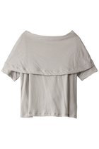 【ミズイロ インド/mizuiro ind】のcape collar T Tシャツ l.gray|ID:prp329100003405057