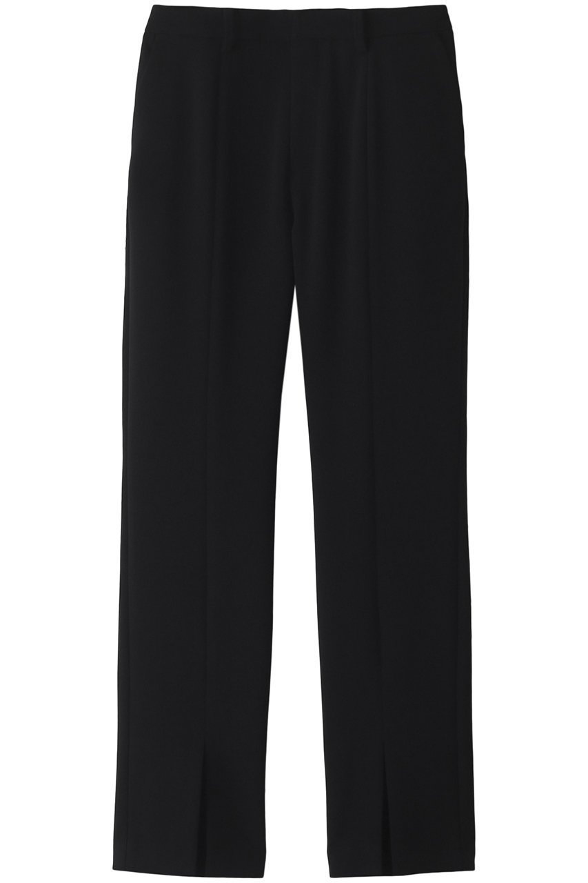 【コルピエロ/Col Pierrot】のポンチスリットパンツ インテリア・キッズ・メンズ・レディースファッション・服の通販 founy(ファニー) 　ファッション　Fashion　レディースファッション　Fashion for Women　パンツ　Pants & Trousers　シンプル　Simple, Minimal　ストレート　Straight, Straight Cut　スリット　Slit, Slit Detail　スリム　Slim, Slim Fit　エレガント 上品　Elegant　再入荷　Restock / Back in Stock　ブラック|ID: prp329100003408629 ipo3291000000032931513