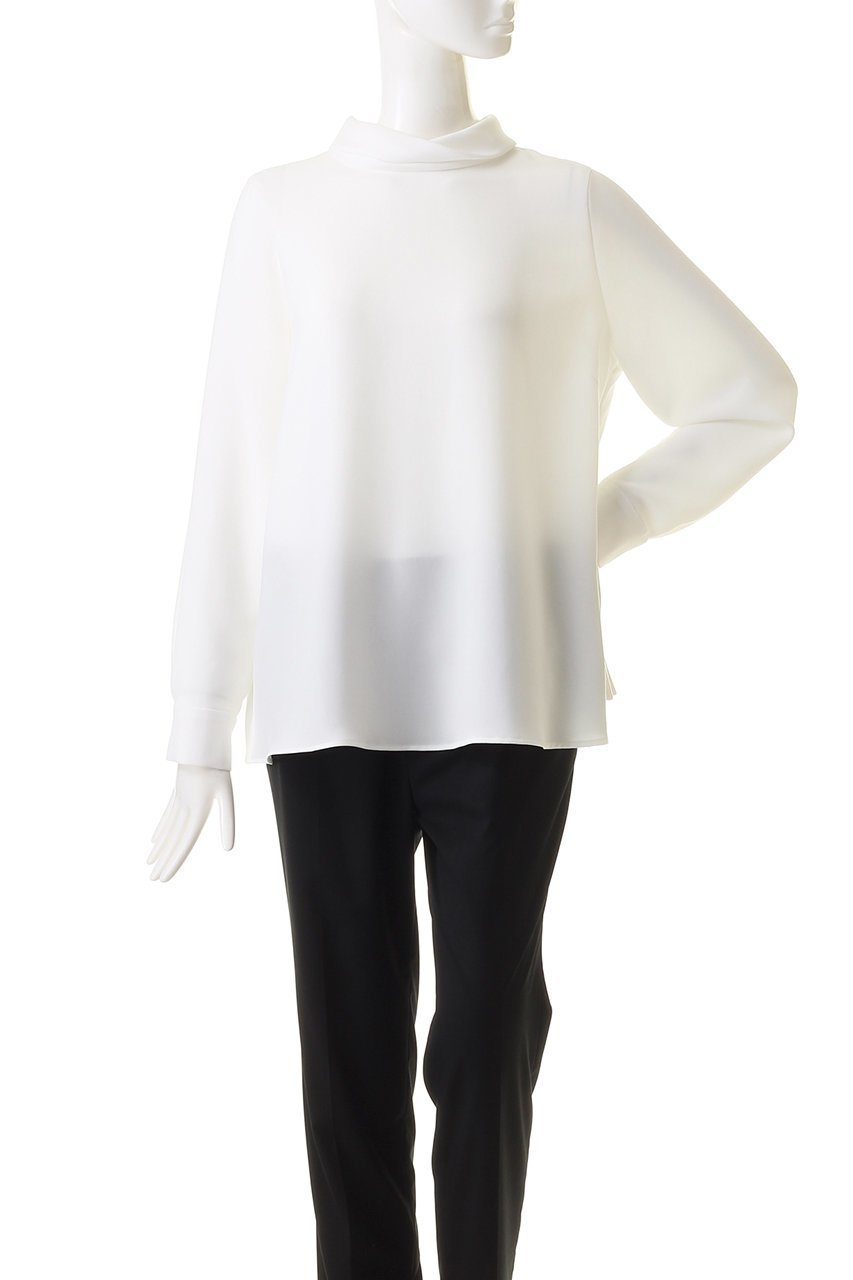 【コルピエロ/Col Pierrot】のロールネックブラウス 人気、トレンドファッション・服の通販 founy(ファニー) 　ファッション　Fashion　レディースファッション　WOMEN　トップス・カットソー　Tops/Tshirt　シャツ/ブラウス　Shirts/Blouses　とろみ　Thickness　シンプル　Simple　スリーブ　Sleeve　ロング　Long　エレガント 上品　Elegant　other-2|ID: prp329100003408633 ipo3291000000031405293