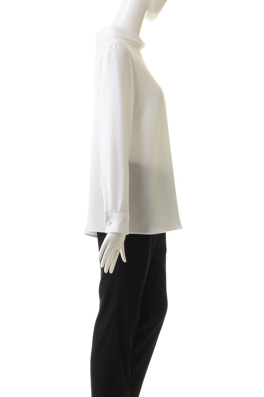 【コルピエロ/Col Pierrot】のロールネックブラウス 人気、トレンドファッション・服の通販 founy(ファニー) 　ファッション　Fashion　レディースファッション　WOMEN　トップス・カットソー　Tops/Tshirt　シャツ/ブラウス　Shirts/Blouses　とろみ　Thickness　シンプル　Simple　スリーブ　Sleeve　ロング　Long　エレガント 上品　Elegant　other-3|ID: prp329100003408633 ipo3291000000031405295