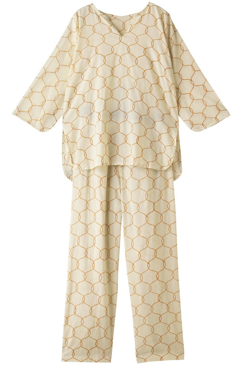 【アドリン ヒュー/Adlin Hue】の【sumiere】Sarge パジャマ インテリア・キッズ・メンズ・レディースファッション・服の通販 founy(ファニー) 　ファッション　Fashion　レディースファッション　Fashion for Women　インド　Indian Textile　パジャマ　Pajamas, Sleepwear　ブロック　Block, Solid Block Pattern　プリント　Print, Printed Pattern　リラックス　Relax, Relaxed Fit　クイーンズベッド|ID: prp329100003415039 ipo3291000000032834618