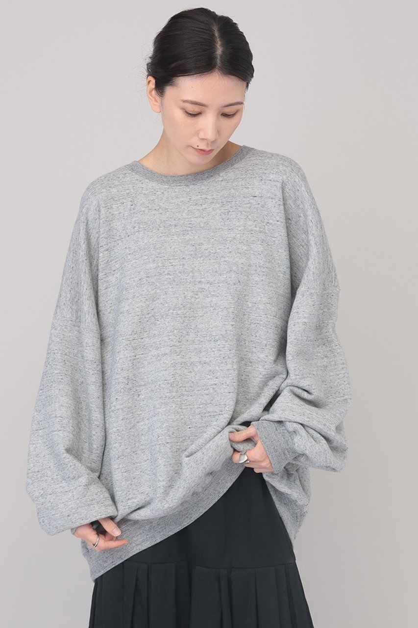【カレンソロジー/Curensology】の〈&RC〉フレンチテリービッグトレーナー インテリア・キッズ・メンズ・レディースファッション・服の通販 founy(ファニー) 　ファッション　Fashion　レディースファッション　Fashion for Women　トップス・カットソー　Cut & Sew Tops　シャツ・ブラウス・オフィスカジュアル　Elegant Blouses & Button-Ups　レディースパーカー・カジュアルフーディー　Casual Hoodies & Sweatshirts　ロングTシャツ・Tシャツ　Longline T-Shirts & Tees　スウェット・クルーネックトップス　Sweatshirts & Crewnecks / Relaxed Fit Sweat Tops　カットソー・ベーシックTシャツ　Cut-and-Sewn Tops / Stretch Tees & Basics　カーゴパンツ　Cargo Pants, Utility Pants　キャラクター　Character, Licensed Characters　デニム　Denim, Jeans Material　トレーナー　Sweatshirt, Trainer　定番　Standard, Basic Item　ミリタリー　Military, Army Style　リラックス　Relax, Relaxed Fit　ロング　Long, Long-Length　ワイド　Wide, Wide Fit　ワーク　Workwear, Utility Style　A/W・秋冬　Autumn/Winter　再入荷　Restock / Back in Stock　おすすめ　Recommended / Our Picks　グレー|ID: prp329100003418596 ipo3291000000033763510