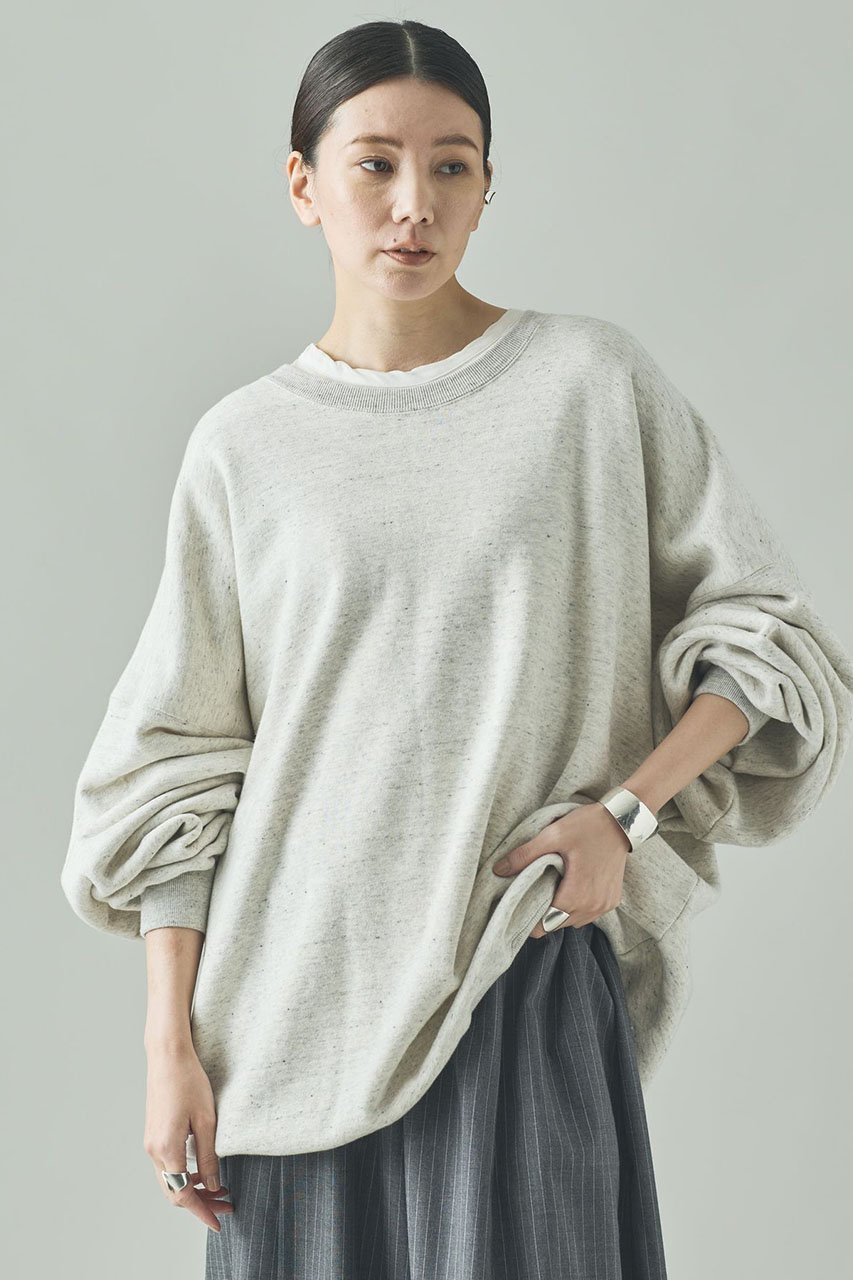 【カレンソロジー/Curensology】の〈&RC〉フレンチテリービッグトレーナー インテリア・キッズ・メンズ・レディースファッション・服の通販 founy(ファウニー) 　ファッション　Fashion　レディースファッション　Fashion for Women　トップス・カットソー　Cut & Sew Tops　シャツ・ブラウス・オフィスカジュアル　Elegant Blouses & Button-Ups　レディースパーカー・カジュアルフーディー　Casual Hoodies & Sweatshirts　ロングTシャツ・Tシャツ　Longline T-Shirts & Tees　スウェット・クルーネックトップス　Sweatshirts & Crewnecks / Relaxed Fit Sweat Tops　カットソー・ベーシックTシャツ　Cut-and-Sewn Tops / Stretch Tees & Basics　カーゴパンツ　Cargo Pants, Utility Pants　キャラクター　Character, Licensed Characters　デニム　Denim, Jeans Material　トレーナー　Sweatshirt, Trainer　定番　Standard, Basic Item　ミリタリー　Military, Army Style　リラックス　Relax, Relaxed Fit　ロング　Long, Long-Length　ワイド　Wide, Wide Fit　ワーク　Workwear, Utility Style　A/W・秋冬　Autumn/Winter　おすすめ　Recommended / Our Picks　ホワイトグレー|ID: prp329100003418596 ipo3291000000036994483
