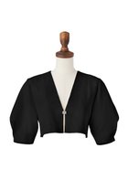 【デイジーリン/DAISY LIN】のCocoon Sleeve Cardigan 人気、トレンドファッション・服の通販 founy(ファニー) ファッション Fashion レディースファッション Fashion for Women トップス・カットソー Cut & Sew Tops ニット Knit Tops & Sweaters カーディガン・羽織り Layered Style Cardigans カーディガン Cardigan, Knitwear ビジュー Bijou, Jewel-like Accent フロント Front, Front Design 半袖 Short Sleeve, Half Sleeve thumbnail ブラックブラック|ID: prp329100003418648 ipo3291000000032959322
