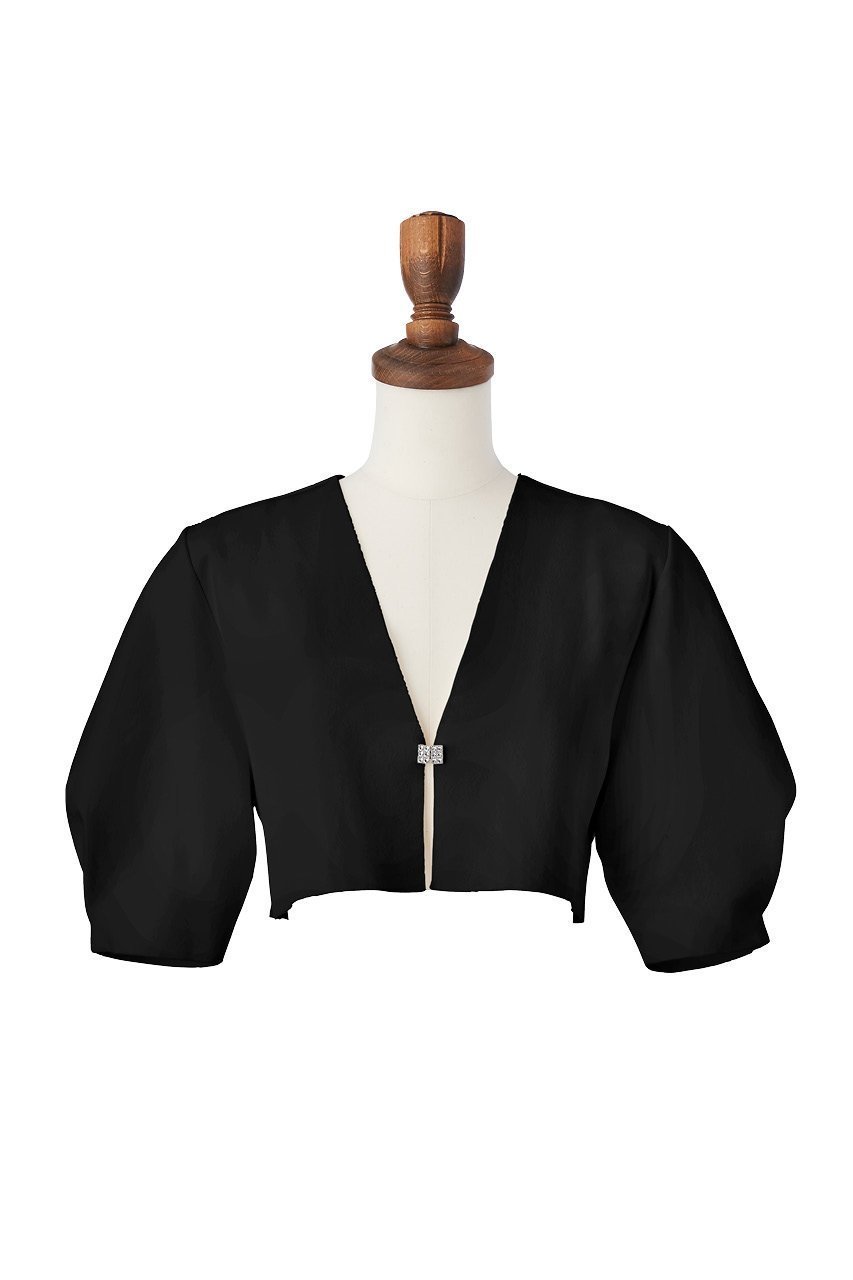 【デイジーリン/DAISY LIN】のCocoon Sleeve Cardigan インテリア・キッズ・メンズ・レディースファッション・服の通販 founy(ファニー) 　ファッション　Fashion　レディースファッション　Fashion for Women　トップス・カットソー　Cut & Sew Tops　ニット　Knit Tops & Sweaters　カーディガン・羽織り　Layered Style Cardigans　カーディガン　Cardigan, Knitwear　ビジュー　Bijou, Jewel-like Accent　フロント　Front, Front Design　半袖　Short Sleeve, Half Sleeve　ブラックブラック|ID: prp329100003418648 ipo3291000000032959322