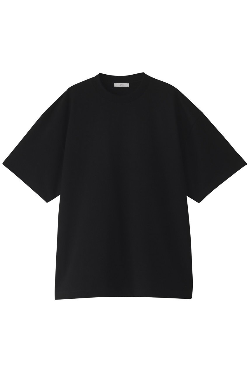 【エイトン/ATON / MEN】の【MEN】SUPIMA AIR 12/ コットンオーバーサイズTシャツ インテリア・キッズ・メンズ・レディースファッション・服の通販 founy(ファニー) 　ファッション　Fashion　メンズファッション　MEN　トップス・カットソー　Tops/Tshirt/Men　シャツ　Shirts　ショート　Short　シンプル　Simple　スリーブ　Sleeve　ベーシック　Basic　ブラック|ID: prp329100003419400 ipo3291000000022684470