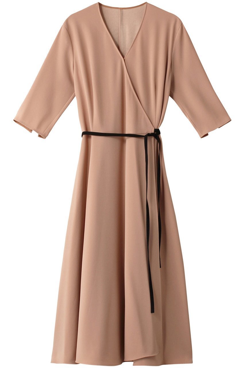 【ベイジ,/BEIGE,】のCINDY(シンディー)/カシュクールワンピース 人気、トレンドファッション・服の通販 founy(ファニー) 　ファッション　Fashion　レディースファッション　Fashion for Women　ワンピース　Dresses　チュニック　Tunic Tops & Dresses　ジャケット　Jacket, Outerwear　チュニック　Tunic, Long Top　フィット　Fit, Slim Fit　フレア　Flare, Flared　ラップ　Wrap, Wrap Design　リボン　Ribbon, Bow　ロング　Long, Long-Length　エレガント 上品　Elegant　定番　Standard, Basic Item　 other-1|ID: prp329100003419417 ipo3291000000036672593