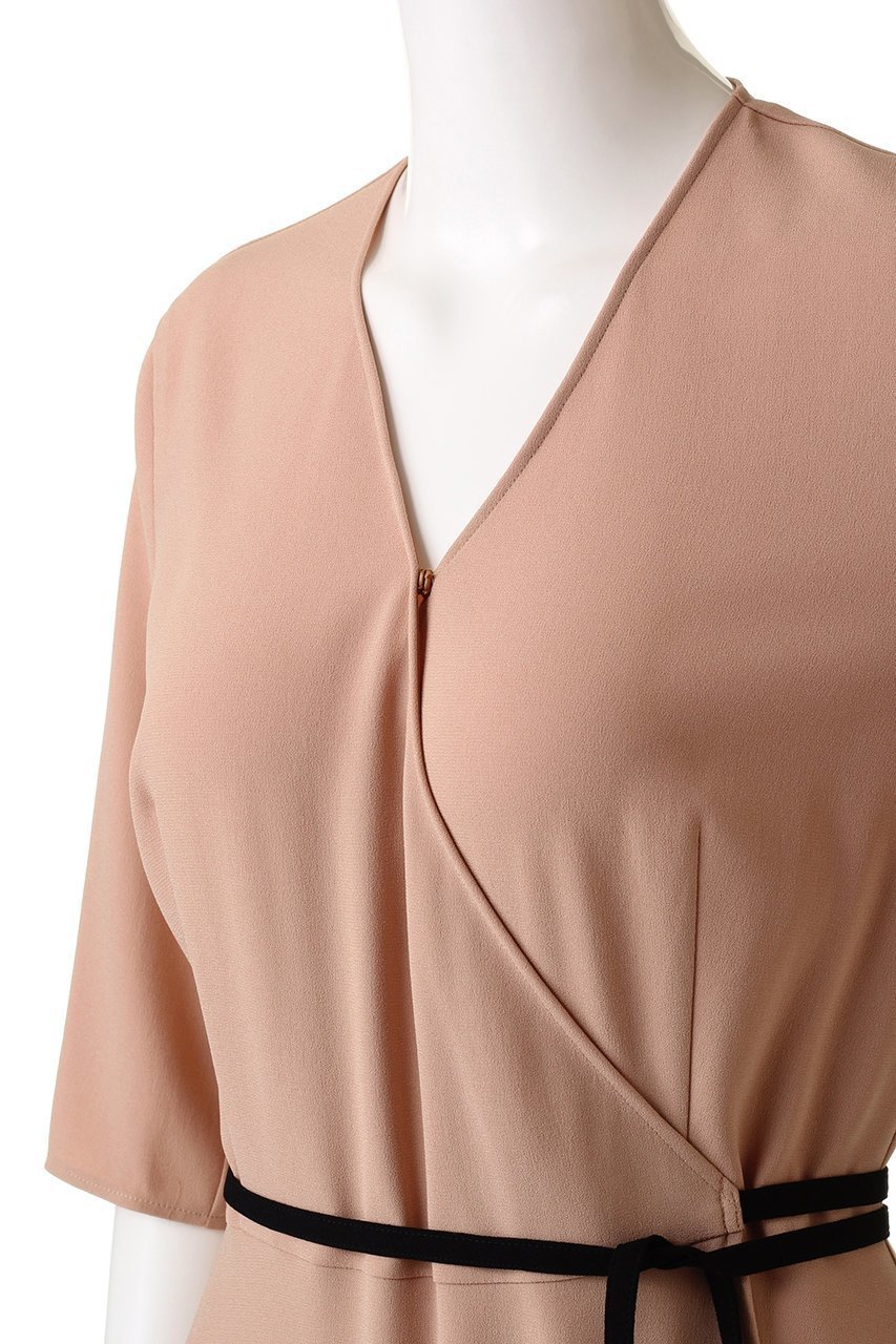 【ベイジ,/BEIGE,】のCINDY(シンディー)/カシュクールワンピース 人気、トレンドファッション・服の通販 founy(ファニー) 　ファッション　Fashion　レディースファッション　Fashion for Women　ワンピース　Dresses　チュニック　Tunic Tops & Dresses　ジャケット　Jacket, Outerwear　チュニック　Tunic, Long Top　フィット　Fit, Slim Fit　フレア　Flare, Flared　ラップ　Wrap, Wrap Design　リボン　Ribbon, Bow　ロング　Long, Long-Length　エレガント 上品　Elegant　定番　Standard, Basic Item　other-5|ID: prp329100003419417 ipo3291000000036672603