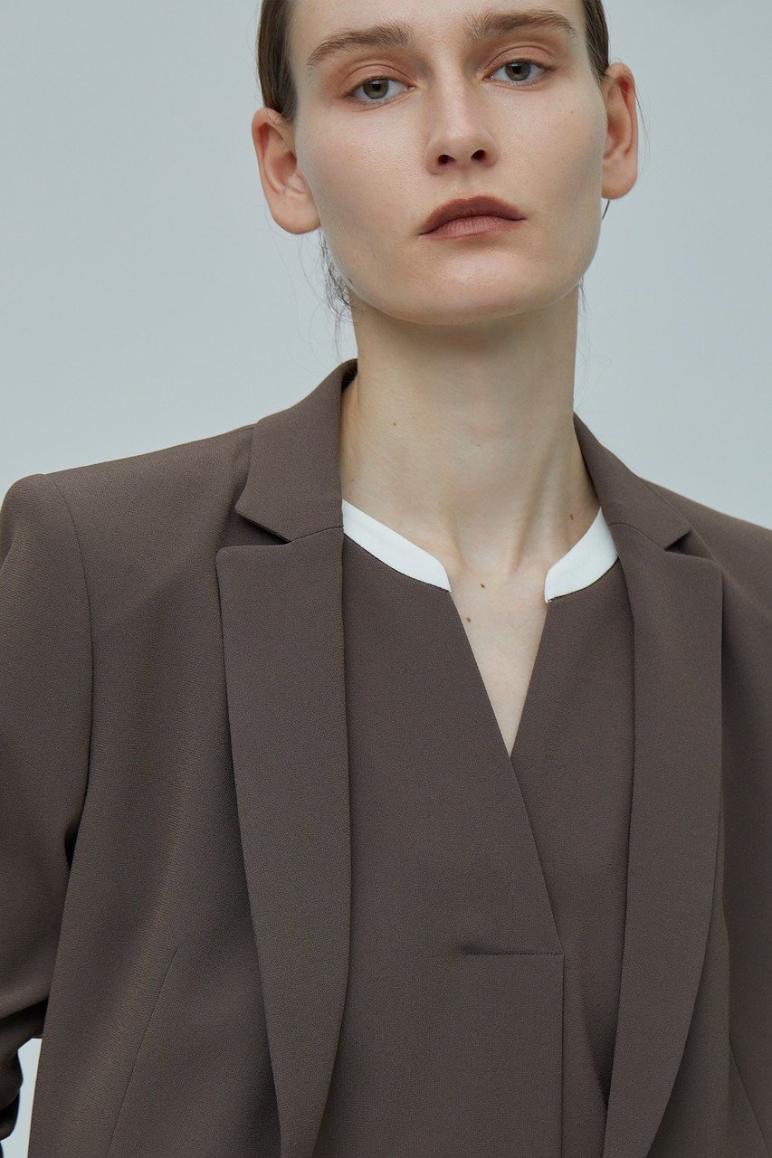 【ベイジ,/BEIGE,】のCINDY(シンディー)/テーラードジャケット 人気、トレンドファッション・服の通販 founy(ファニー) 　ファッション　Fashion　レディースファッション　Fashion for Women　アウター　Coat / Outerwear Collection　レディースジャケット・軽アウター　Jackets　テーラードジャケット / 通勤・きれいめスタイル　Tailored Jackets & Blazers　ジャケット　Jacket, Outerwear　スタイリッシュ　Stylish, Fashionable　ストレッチ　Stretch, Stretchy Fabric　パイピング　Piping, Trim Design　エレガント 上品　Elegant　定番　Standard, Basic Item　other-8|ID: prp329100003419418 ipo3291000000036171994