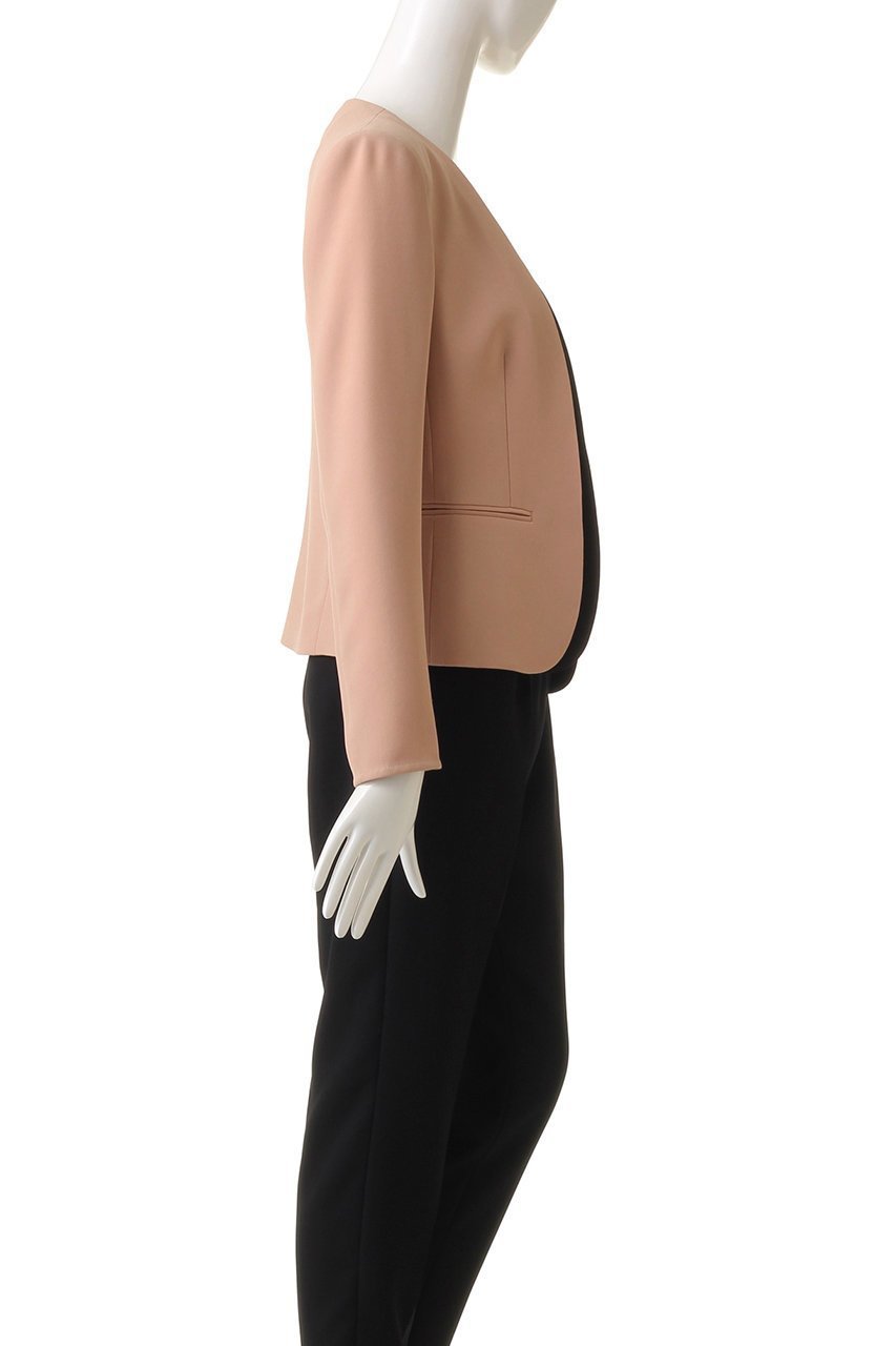 【ベイジ,/BEIGE,】のCINDY(シンディー)/ノーカラージャケット 人気、トレンドファッション・服の通販 founy(ファニー) 　ファッション　Fashion　レディースファッション　WOMEN　アウター　Coat Outerwear　ジャケット　Jackets　ノーカラージャケット　No Collar Leather Jackets　ジャケット　Jacket　ストレッチ　Stretch　パイピング　Piping　エレガント 上品　Elegant　定番　Standard　other-3|ID: prp329100003419419 ipo3291000000031405028