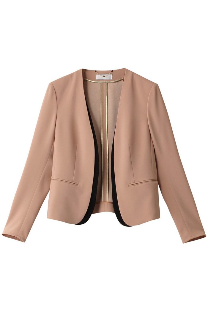 【ベイジ,/BEIGE,】のCINDY(シンディー)/ノーカラージャケット インテリア・キッズ・メンズ・レディースファッション・服の通販 founy(ファニー) https://founy.com/ ファッション Fashion レディースファッション Fashion for Women アウター Coat / Outerwear Collection レディースジャケット・軽アウター Jackets ノーカラージャケット / シンプル上品コーデ Collarless Jackets ジャケット Jacket, Outerwear ストレッチ Stretch, Stretchy Fabric パイピング Piping, Trim Design エレガント 上品 Elegant 定番 Standard, Basic Item |ID: prp329100003419419 ipo3291000000035655321