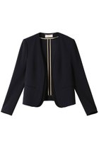 【ベイジ,/BEIGE,】のCINDY(シンディー)/ノーカラージャケット Navy×Black|ID: prp329100003419419 ipo3291000000036759354