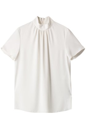 【ベイジ,/BEIGE,】 EVA(エヴァ)/ギャザーブラウス人気、トレンドファッション・服の通販 founy(ファニー) ファッション Fashion レディースファッション Fashion for Women トップス・カットソー Cut & Sew Tops シャツ・ブラウス・オフィスカジュアル Elegant Blouses & Button-Ups インナー Innerwear エレガント 上品 Elegant ギャザー Gathered, Ruffled ショート Short, Short Length スリーブ Sleeve, Long Sleeve / Short Sleeve ドレープ Drape, Draping Fabric ハイネック High Neck, Mock Neck |ID:prp329100003419421