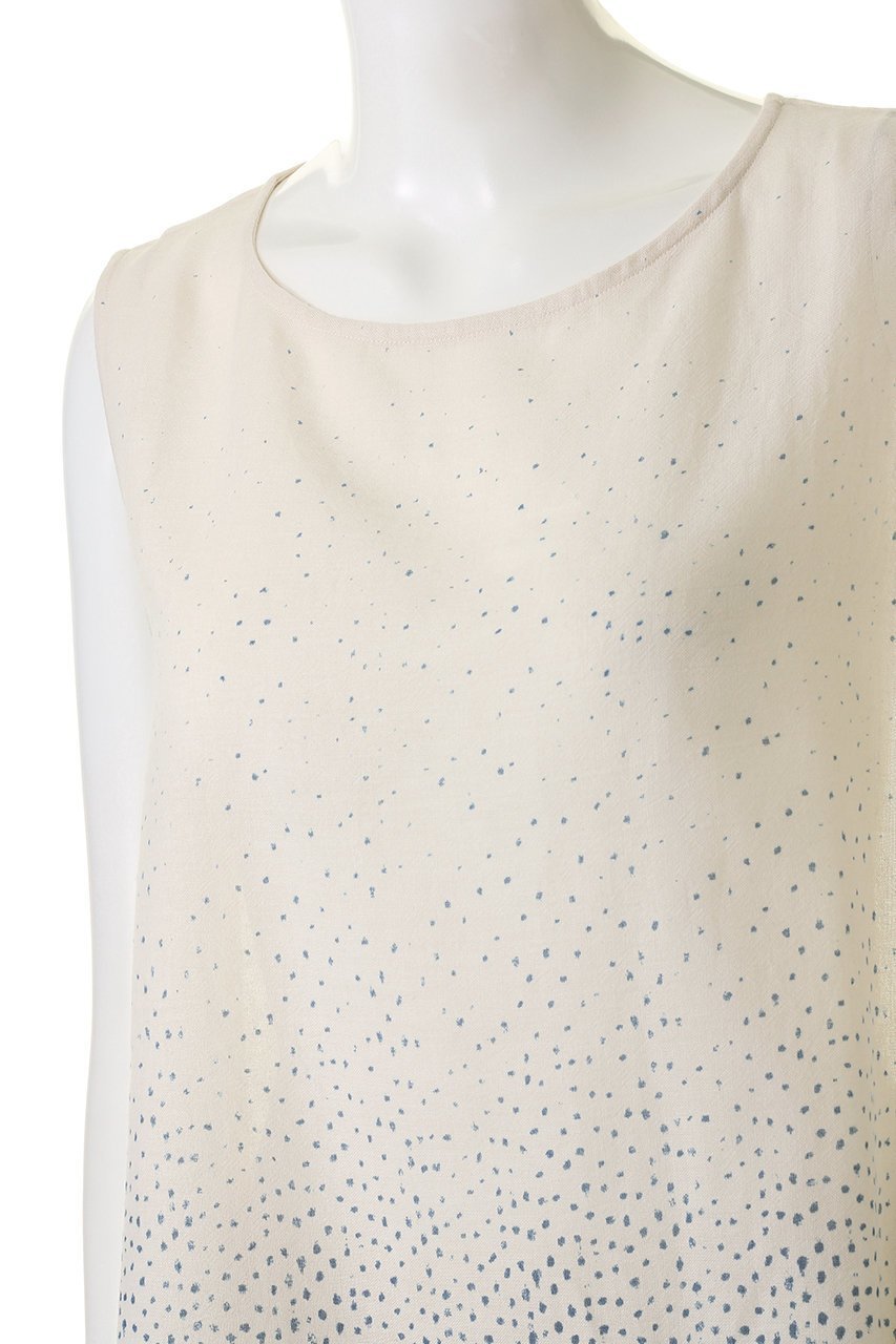 【プリスティン/PRISTINE】のグラデドットノースリーブブラウス 人気、トレンドファッション・服の通販 founy(ファニー) 　ファッション　Fashion　レディースファッション　WOMEN　トップス・カットソー　Tops/Tshirt　キャミソール / ノースリーブ　No Sleeves　シャツ/ブラウス　Shirts/Blouses　おすすめ　Recommend　グラデーション　Gradation　ドット　Dot　ノースリーブ　No Sleeve　ボトム　Bottom　リネン　Linen　other-5|ID: prp329100003419449 ipo3291000000031405086
