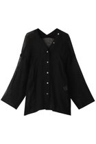 【エリオポール/heliopole】のCRUNCHY LINEN Vネックシャツ 人気、トレンドファッション・服の通販 founy(ファニー) ファッション Fashion レディースファッション Fashion for Women トップス・カットソー Cut & Sew Tops シャツ・ブラウス・オフィスカジュアル Elegant Blouses & Button-Ups Vネックトップス V-Neck Tops / V-Cut Neckline Shirts シアー Sheer, See-Through スリーブ Sleeve, Long Sleeve / Short Sleeve トレンド Trend, Trending Now リネン Linen, Linen Fabric ロング Long, Long-Length thumbnail ブラック|ID: prp329100003422201 ipo3291000000036060268