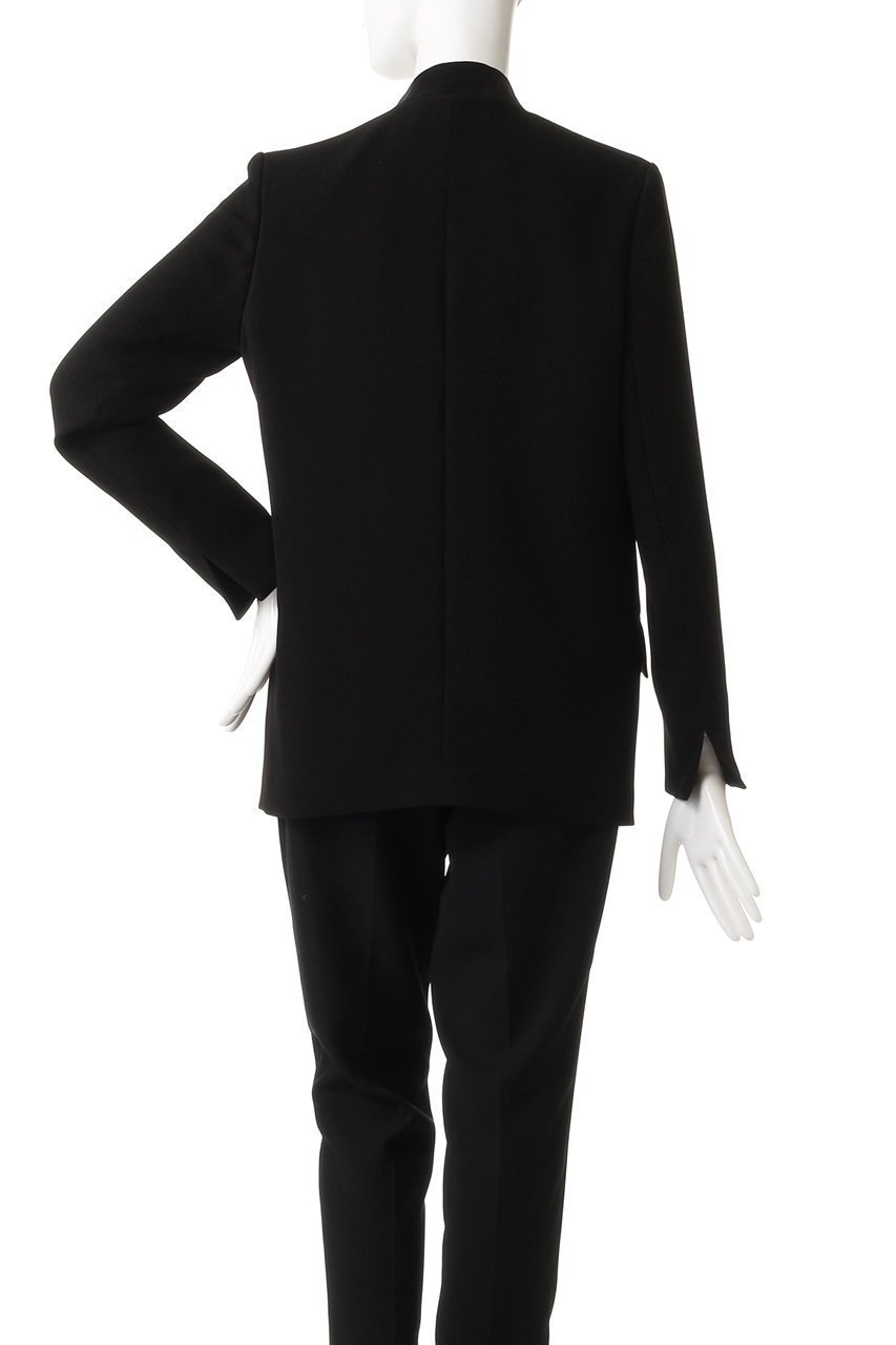 【コルピエロ/Col Pierrot】のブラックシングルジャケット 人気、トレンドファッション・服の通販 founy(ファニー) 　ファッション　Fashion　レディースファッション　Fashion for Women　アウター　Coat / Outerwear Collection　レディースジャケット・軽アウター　Jackets　インナー　Innerwear　サテン　Satin, Glossy Fabric　シンプル　Simple, Minimal　ジャケット　Jacket, Outerwear　ジョーゼット　Georgette, Semi-Sheer Fabric　ビジネス 仕事 通勤　Business / Work / Commuting　other-4|ID: prp329100003422236 ipo3291000000036654905