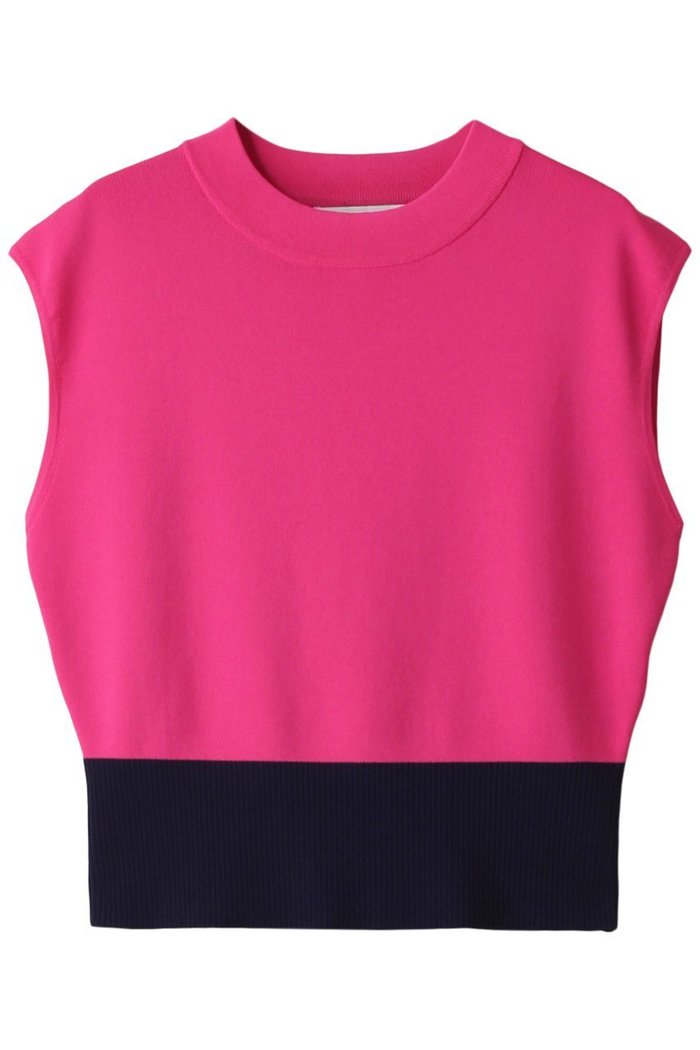 【アルアバイル/allureville】の【Loulou Willoughby】バイカラーMOCK NECK プルオーバー インテリア・キッズ・メンズ・レディースファッション・服の通販 founy(ファニー) https://founy.com/ ファッション Fashion レディースファッション Fashion for Women トップス・カットソー Cut & Sew Tops ニット Knit Tops & Sweaters カジュアルプルオーバー・ニットトップス Pullovers & Knit Tops / Casual Pullovers ショート Short, Short Length スリーブ Sleeve, Long Sleeve / Short Sleeve フレンチ French, French Style エレガント 上品 Elegant |ID: prp329100003425432 ipo3291000000032959409