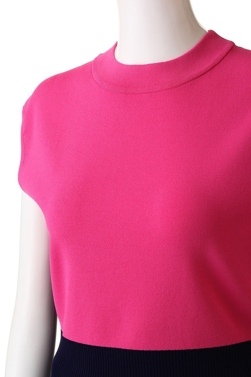 【アルアバイル/allureville】の【Loulou Willoughby】バイカラーMOCK NECK プルオーバー 人気、トレンドファッション・服の通販 founy(ファニー) 　ファッション　Fashion　レディースファッション　Fashion for Women　トップス・カットソー　Cut & Sew Tops　ニット　Knit Tops & Sweaters　カジュアルプルオーバー・ニットトップス　Pullovers & Knit Tops / Casual Pullovers　ショート　Short, Short Length　スリーブ　Sleeve, Long Sleeve / Short Sleeve　フレンチ　French, French Style　エレガント 上品　Elegant　other-5|ID: prp329100003425432 ipo3291000000032959426