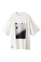 【スリー ドッツ/three dots】の【UNISEX】EZ MOMENTグラフィックTシャツ ホワイト|ID:prp329100003425449