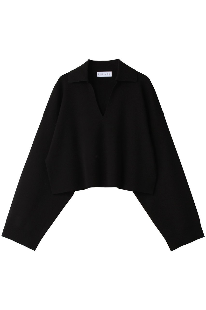 【リムアーク/RIM.ARK】のSmooth touch skipper knit tops/トップス 人気、トレンドファッション・服の通販 founy(ファニー) 　ファッション　Fashion　レディースファッション　Fashion for Women　トップス・カットソー　Cut & Sew Tops　ニット　Knit Tops & Sweaters　カジュアルプルオーバー・ニットトップス　Pullovers & Knit Tops / Casual Pullovers　ショート　Short, Short Length　シンプル　Simple, Minimal　エレガント 上品　Elegant　 other-1|ID: prp329100003425483 ipo3291000000032962487