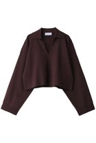 【リムアーク/RIM.ARK】のSmooth touch skipper knit tops/トップス 人気、トレンドファッション・服の通販 founy(ファニー) ファッション Fashion レディースファッション Fashion for Women トップス・カットソー Cut & Sew Tops ニット Knit Tops & Sweaters カジュアルプルオーバー・ニットトップス Pullovers & Knit Tops / Casual Pullovers ショート Short, Short Length シンプル Simple, Minimal エレガント 上品 Elegant thumbnail ダークブラウン|ID: prp329100003425483 ipo3291000000032962495