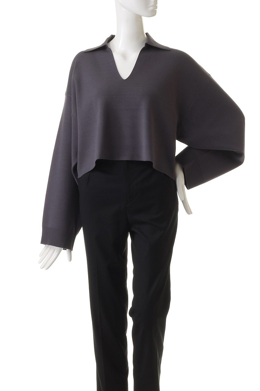 【リムアーク/RIM.ARK】のSmooth touch skipper knit tops/トップス 人気、トレンドファッション・服の通販 founy(ファニー) 　ファッション　Fashion　レディースファッション　Fashion for Women　トップス・カットソー　Cut & Sew Tops　ニット　Knit Tops & Sweaters　カジュアルプルオーバー・ニットトップス　Pullovers & Knit Tops / Casual Pullovers　ショート　Short, Short Length　シンプル　Simple, Minimal　エレガント 上品　Elegant　other-2|ID: prp329100003425483 ipo3291000000032962502