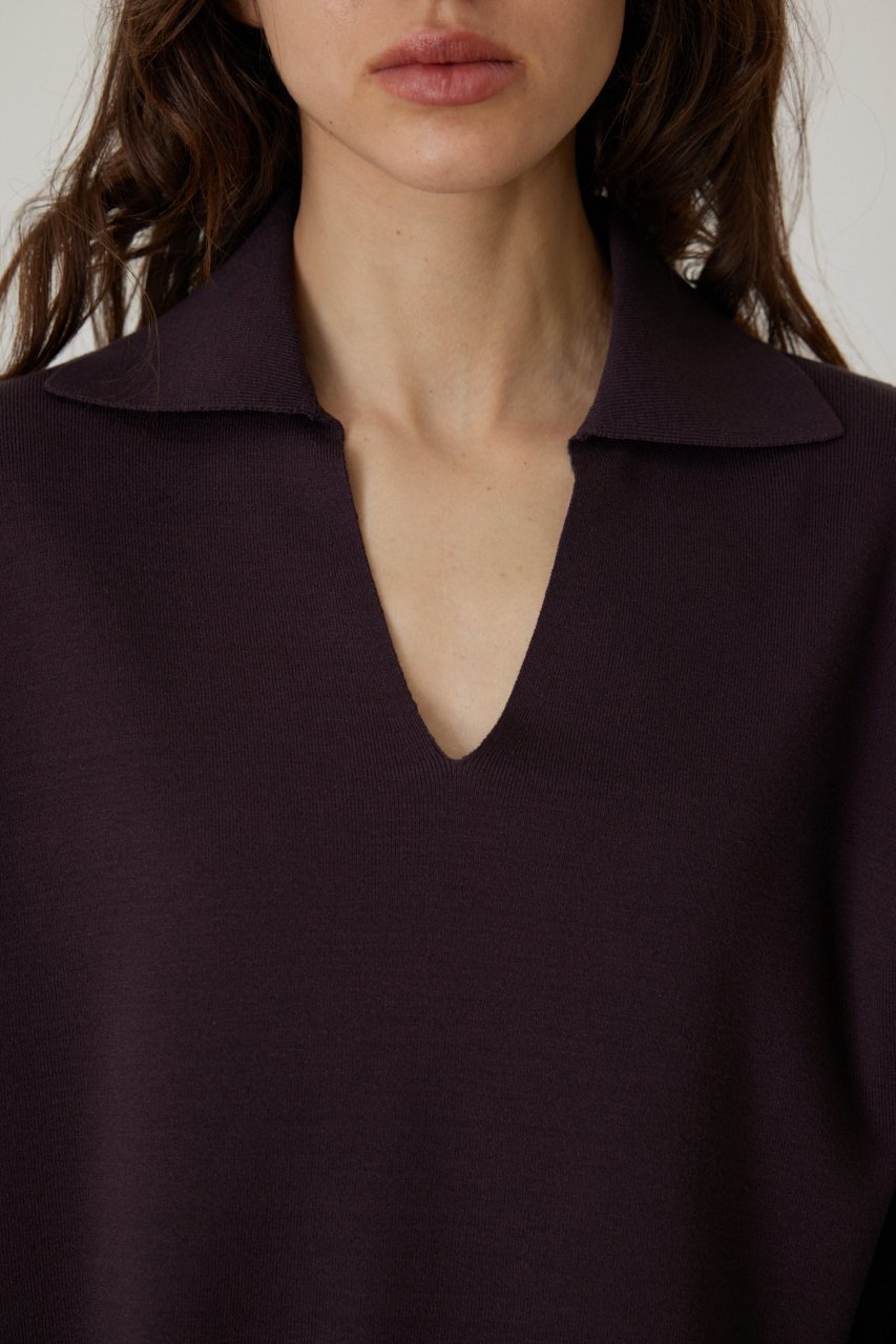 【リムアーク/RIM.ARK】のSmooth touch skipper knit tops/トップス 人気、トレンドファッション・服の通販 founy(ファニー) ファッション Fashion レディースファッション Fashion for Women トップス・カットソー Cut & Sew Tops ニット Knit Tops & Sweaters カジュアルプルオーバー・ニットトップス Pullovers & Knit Tops / Casual Pullovers ショート Short, Short Length シンプル Simple, Minimal エレガント 上品 Elegant other-8|ID: prp329100003425483 ipo3291000000035688644