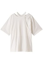 【クラネ/CLANE】のHALTER LAYERED TOPS Tシャツ/カットソー ホワイト|ID:prp329100003428155