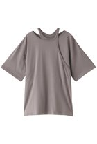 【クラネ/CLANE】のHALTER LAYERED TOPS Tシャツ/カットソー 人気、トレンドファッション・服の通販 founy(ファニー) ファッション Fashion レディースファッション Fashion for Women トップス・カットソー Cut & Sew Tops シャツ・ブラウス・オフィスカジュアル Elegant Blouses & Button-Ups ロングTシャツ・Tシャツ Longline T-Shirts & Tees カットソー・ベーシックTシャツ Cut-and-Sewn Tops / Stretch Tees & Basics カットソー Cut and Sewn Top ショート Short, Short Length スリーブ Sleeve, Long Sleeve / Short Sleeve ボトム Bottoms, Lower Wear thumbnail グレー|ID: prp329100003428155 ipo3291000000035936129