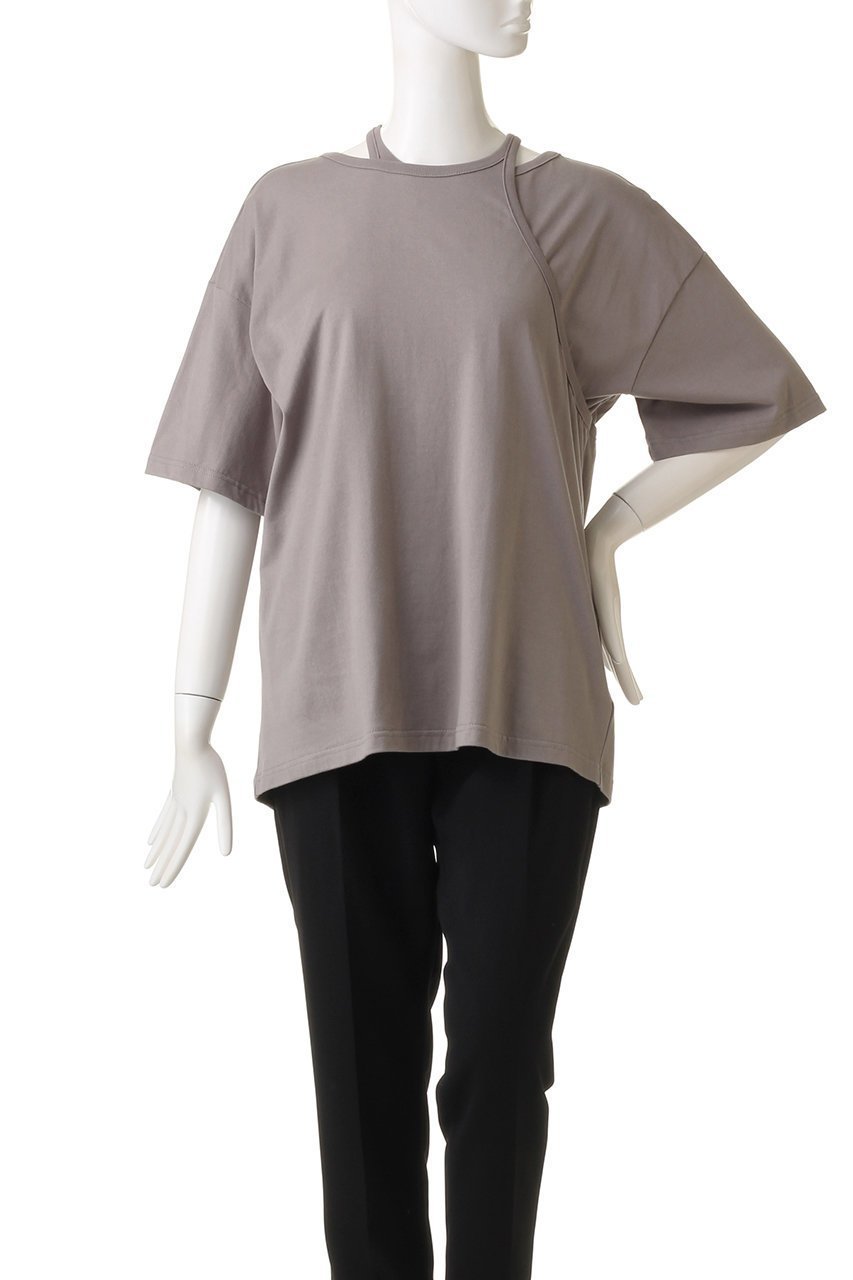 【クラネ/CLANE】のHALTER LAYERED TOPS Tシャツ/カットソー 人気、トレンドファッション・服の通販 founy(ファニー) 　ファッション　Fashion　レディースファッション　Fashion for Women　トップス・カットソー　Cut & Sew Tops　シャツ・ブラウス・オフィスカジュアル　Elegant Blouses & Button-Ups　ロングTシャツ・Tシャツ　Longline T-Shirts & Tees　カットソー・ベーシックTシャツ　Cut-and-Sewn Tops / Stretch Tees & Basics　カットソー　Cut and Sewn Top　ショート　Short, Short Length　スリーブ　Sleeve, Long Sleeve / Short Sleeve　ボトム　Bottoms, Lower Wear　other-2|ID: prp329100003428155 ipo3291000000035936130