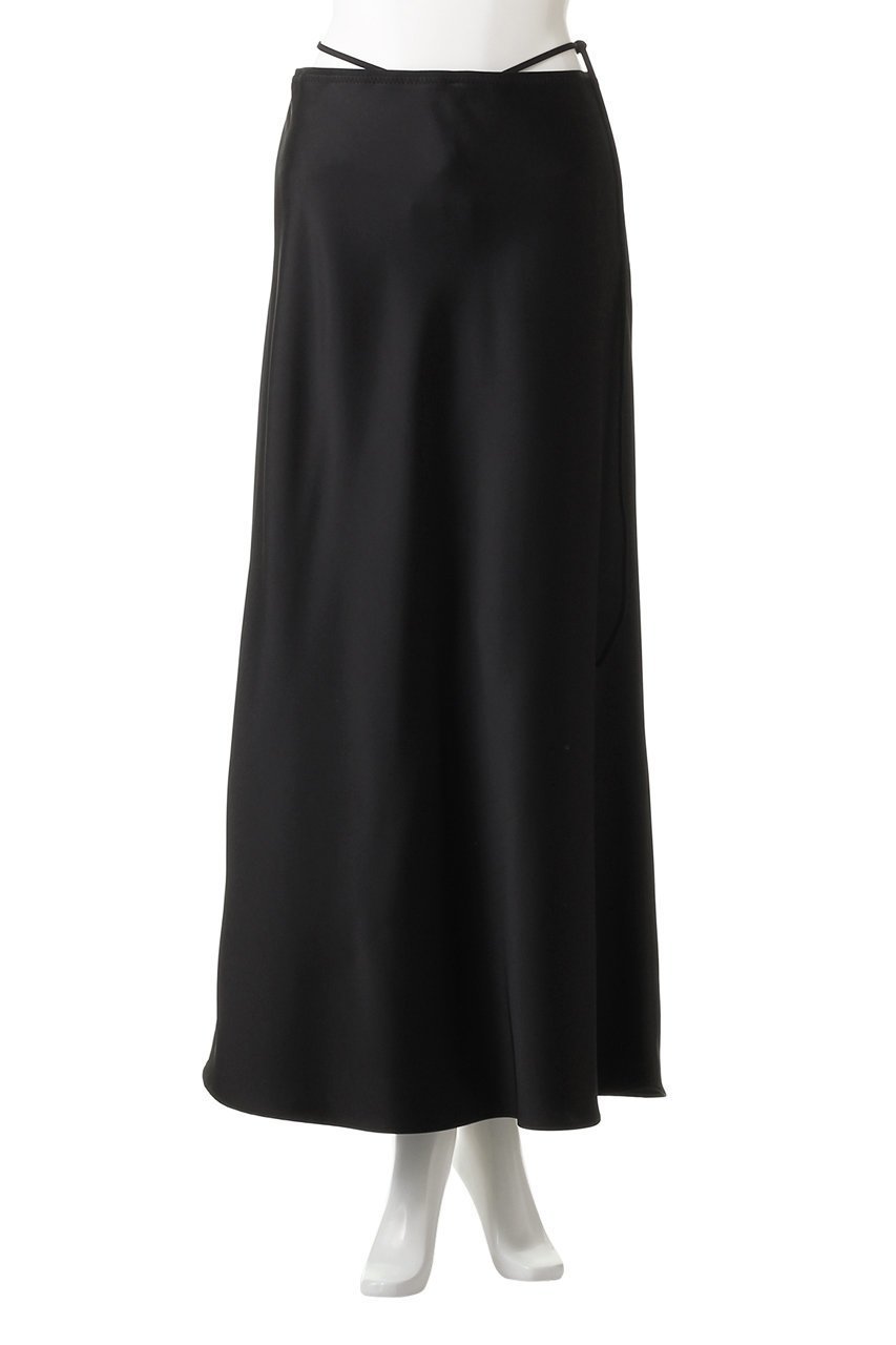 【クラネ/CLANE】のLOW WAIST SATIN SKIRT スカート 人気、トレンドファッション・服の通販 founy(ファニー) 　ファッション　Fashion　レディースファッション　Fashion for Women　スカート　Skirts　ロングスカート　Long Skirts / Maxi & Midi Skirts　サテン　Satin, Glossy Fabric　フィット　Fit, Slim Fit　フレア　Flare, Flared　リボン　Ribbon, Bow　ロング　Long, Long-Length　エレガント 上品　Elegant　other-8|ID: prp329100003428157 ipo3291000000035814592