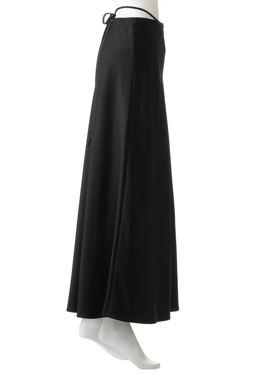 【クラネ/CLANE】のLOW WAIST SATIN SKIRT スカート 人気、トレンドファッション・服の通販 founy(ファニー) 　ファッション　Fashion　レディースファッション　Fashion for Women　スカート　Skirts　ロングスカート　Long Skirts / Maxi & Midi Skirts　サテン　Satin, Glossy Fabric　フィット　Fit, Slim Fit　フレア　Flare, Flared　リボン　Ribbon, Bow　ロング　Long, Long-Length　エレガント 上品　Elegant　other-3|ID: prp329100003428157 ipo3291000000035937103