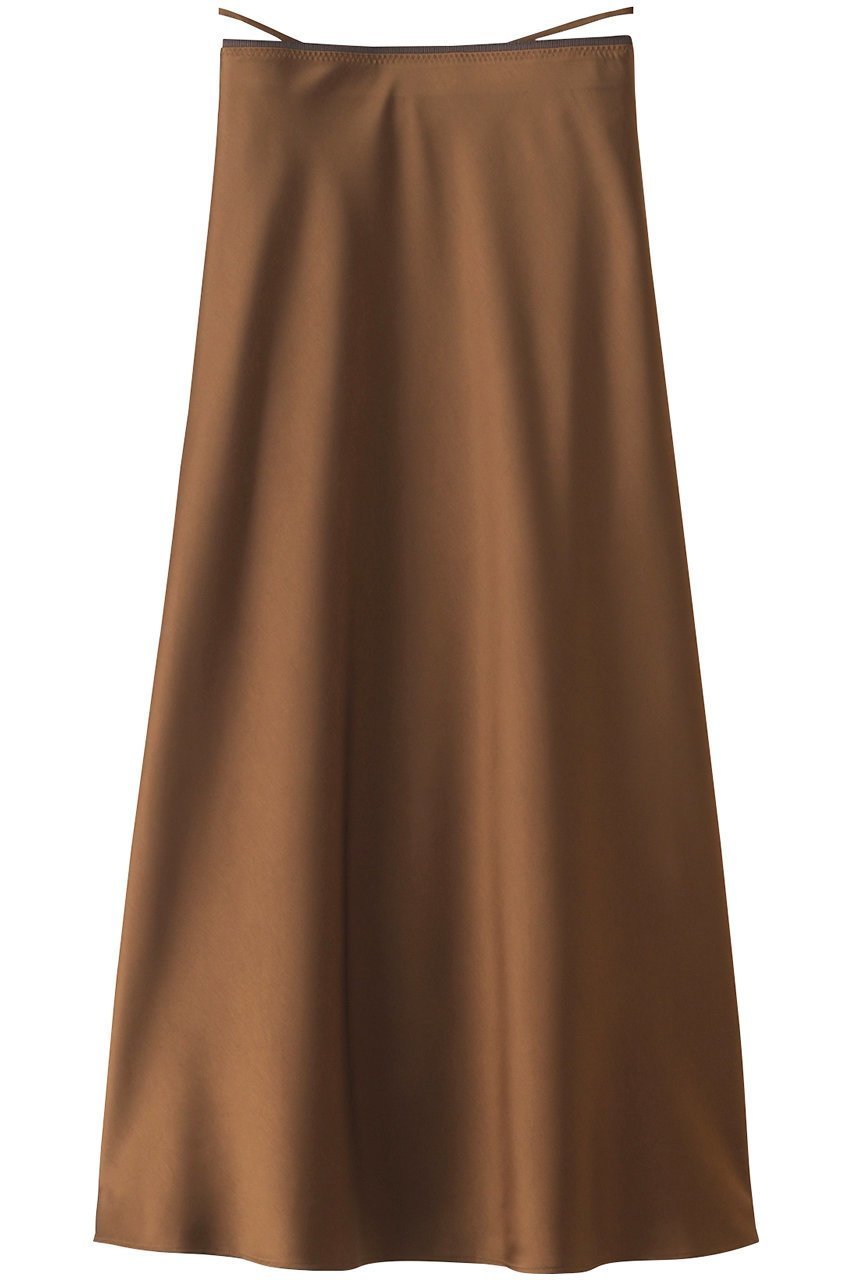 【クラネ/CLANE】のLOW WAIST SATIN SKIRT スカート 大人の最旬トレンドファッション＆コーディネート founy(ファウニー) 　ファッション　Fashion　レディースファッション　Fashion for Women　スカート　Skirts　ロングスカート　Long Skirts / Maxi & Midi Skirts　サテン　Satin, Glossy Fabric　フィット　Fit, Slim Fit　フレア　Flare, Flared　リボン　Ribbon, Bow　ロング　Long, Long-Length　エレガント 上品　Elegant　 other-1|ID: prp329100003428157 ipo3291000000036798628