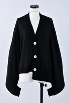 【ナゴンスタンス/nagonstans】のアシンメトリーヘムカーディガン Black|ID: prp329100003430941 ipo3291000000036989470