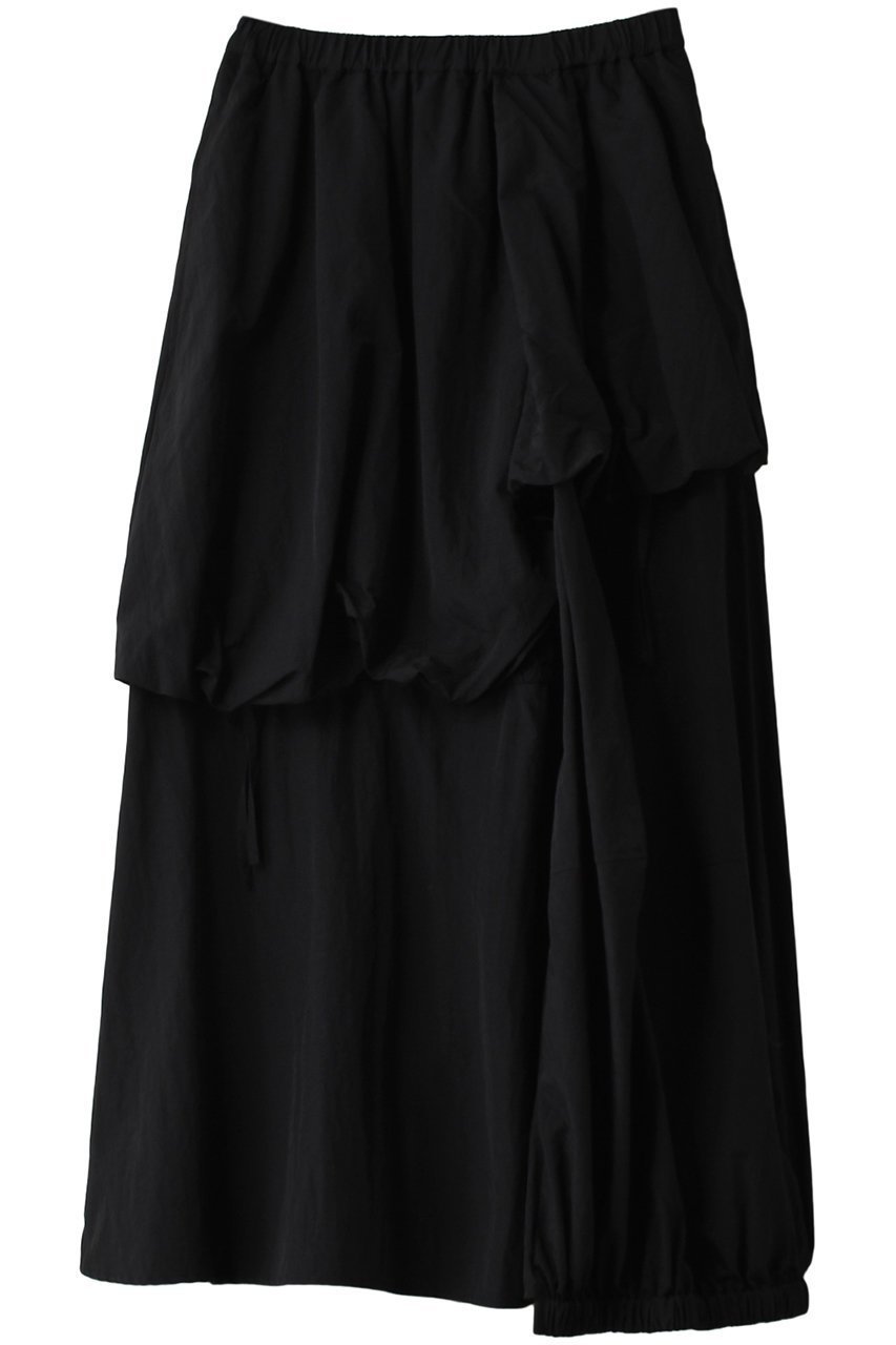 【ナゴンスタンス/nagonstans】のタスランウェザー アシンメバルーン SK/スカート インテリア・キッズ・メンズ・レディースファッション・服の通販 founy(ファニー) 　ファッション　Fashion　レディースファッション　Fashion for Women　スカート　Skirts　ロングスカート　Long Skirts / Maxi & Midi Skirts　アシンメトリー　Asymmetrical Style　バルーン　Balloon, Balloon Silhouette　ポケット　Pocket, Pocket Detail　リラックス　Relax, Relaxed Fit　ロング　Long, Long-Length　軽量　Lightweight, Ultra Light　Black|ID: prp329100003430942 ipo3291000000035814598