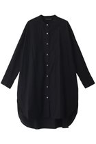 【ミズイロ インド/mizuiro ind】のstand collar long shirt シャツ ブラック|ID:prp329100003443672