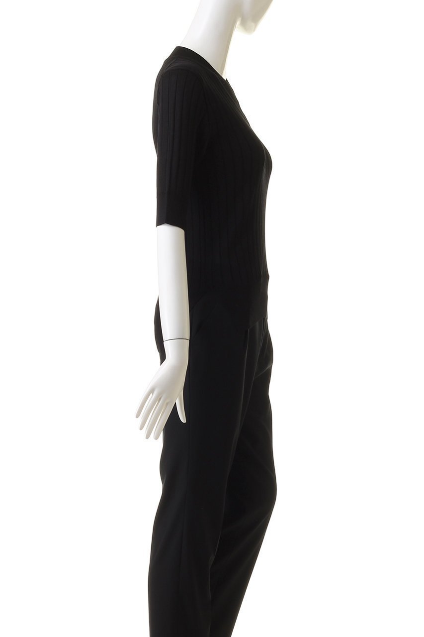 【エムダブリュー/MW】のシルク リブ Vネック ニット 人気、トレンドファッション・服の通販 founy(ファニー) 　ファッション　Fashion　レディースファッション　Fashion for Women　トップス・カットソー　Cut & Sew Tops　ニット　Knit Tops & Sweaters　カジュアルプルオーバー・ニットトップス　Pullovers & Knit Tops / Casual Pullovers　Vネックトップス　V-Neck Tops / V-Cut Neckline Shirts　なめらか　Smooth, Silky Texture　インナー　Innerwear　シルク　Silk, 100% Silk　シンプル　Simple, Minimal　ストライプ　Stripe, Striped Pattern　フィット　Fit, Slim Fit　半袖　Short Sleeve, Half Sleeve　other-3|ID: prp329100003445480 ipo3291000000036896517