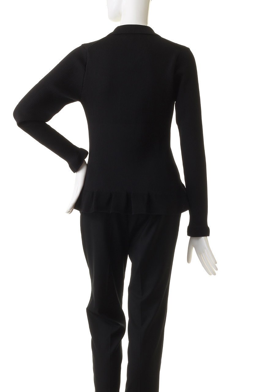 【エムダブリュー/MW】のリサイクル ポリエステル フリルリブ ニット 人気、トレンドファッション・服の通販 founy(ファニー) 　ファッション　Fashion　レディースファッション　Fashion for Women　トップス・カットソー　Cut & Sew Tops　ニット　Knit Tops & Sweaters　カジュアルプルオーバー・ニットトップス　Pullovers & Knit Tops / Casual Pullovers　パール　Pearl, Pearl Accent　ビンテージ　Vintage, Retro Style　フィット　Fit, Slim Fit　フリル　Frill, Ruffle　リュクス　Luxury, Elegant, High-End, Chic　エレガント 上品　Elegant　other-4|ID: prp329100003445481 ipo3291000000032957647
