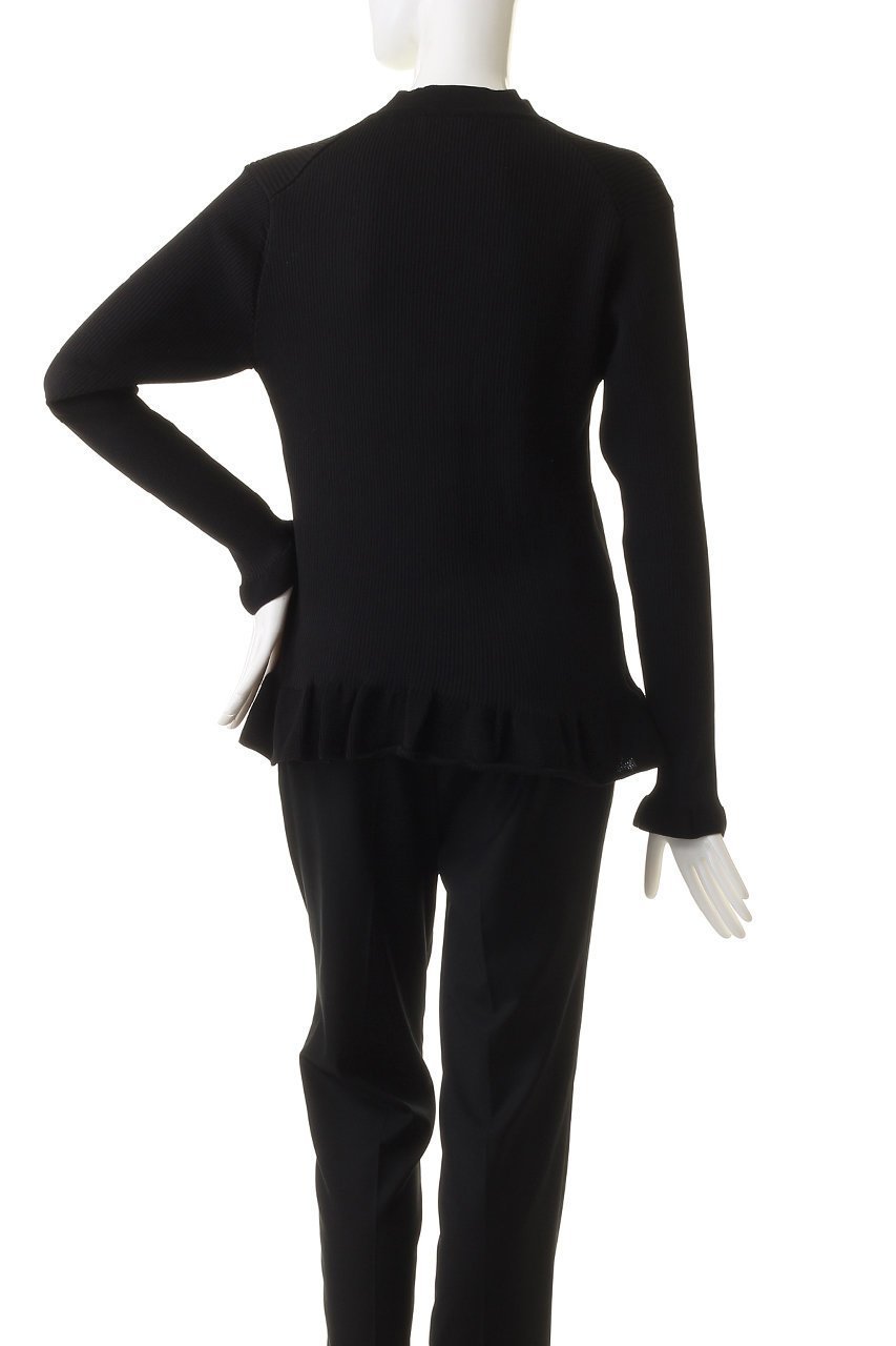 【エムダブリュー/MW】のリサイクル ポリエステル フリルリブ カーディガン 人気、トレンドファッション・服の通販 founy(ファニー) 　ファッション　Fashion　レディースファッション　Fashion for Women　トップス・カットソー　Cut & Sew Tops　ニット　Knit Tops & Sweaters　カーディガン・羽織り　Layered Style Cardigans　カーディガン　Cardigan, Knitwear　パール　Pearl, Pearl Accent　ビンテージ　Vintage, Retro Style　フリル　Frill, Ruffle　リュクス　Luxury, Elegant, High-End, Chic　エレガント 上品　Elegant　other-4|ID: prp329100003445482 ipo3291000000032956506