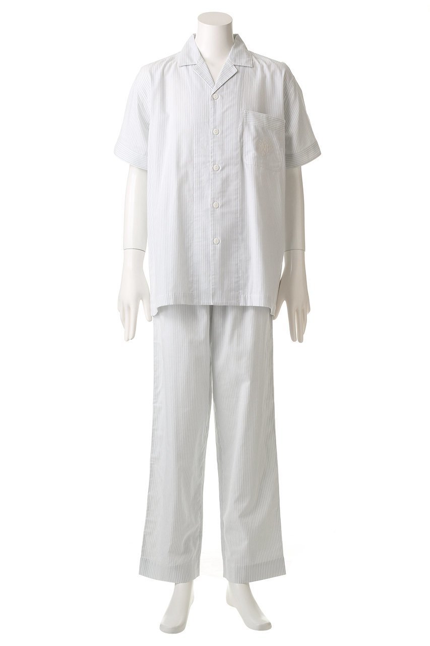 【キッドブルー/KID BLUE / MEN】の【MEN】23KBガーゼストライプパジャマ 人気、トレンドファッション・服の通販 founy(ファニー) 　ファッション　Fashion　メンズファッション　Fashion for Men　ストライプ　Stripe, Striped Pattern　ダブル　Double, Double-Breasted　パジャマ　Pajamas, Sleepwear　再入荷　Restock / Back in Stock　定番　Standard, Basic Item　other-2|ID: prp329100003445502 ipo3291000000032834540