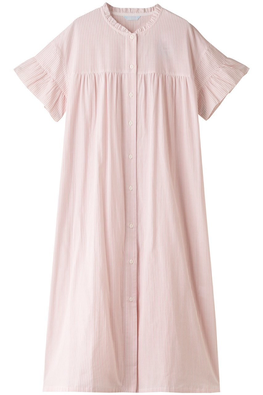 【キッドブルー/KID BLUE】の23KBガーゼストライプナイティ 人気、トレンドファッション・服の通販 founy(ファニー) 　ファッション　Fashion　レディースファッション　Fashion for Women　ストライプ　Stripe, Striped Pattern　パジャマ　Pajamas, Sleepwear　フェミニン　Feminine, Girly　フリル　Frill, Ruffle　リラックス　Relax, Relaxed Fit　再入荷　Restock / Back in Stock　半袖　Short Sleeve, Half Sleeve　夏　Summer　定番　Standard, Basic Item　 other-1|ID: prp329100003445504 ipo3291000000032833220