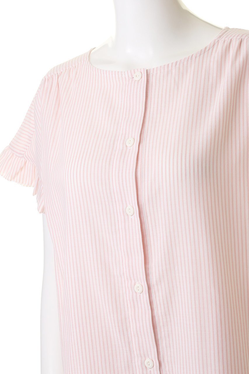 【キッドブルー/KID BLUE】の23KBガーゼストライプパジャマ 人気、トレンドファッション・服の通販 founy(ファニー) 　ファッション　Fashion　レディースファッション　Ladies' Fashion Online　ストライプ　Stripe　パジャマ　Pajamas　フェミニン　Feminine　フリル　Frills　リラックス　Relax　再入荷　Restock/Back In Stock/Re Arrival　半袖　Short Sleeve　夏　Summer　定番　Standard　other-5|ID: prp329100003445506 ipo3291000000031404316
